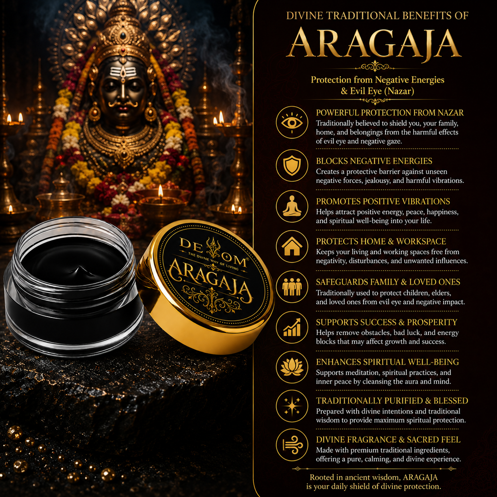Aragaja Tilak | Traditional Divine Temple Fragrance | Natural Pooja Paste for Daily Worship, Archana, Abhishekam & Idol Alankaram