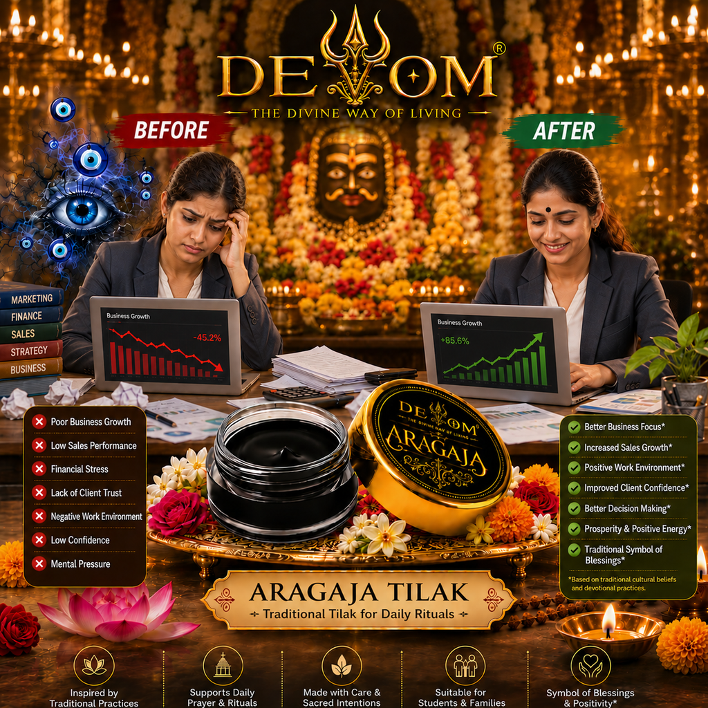 Aragaja Tilak | Traditional Divine Temple Fragrance | Natural Pooja Paste for Daily Worship, Archana, Abhishekam & Idol Alankaram
