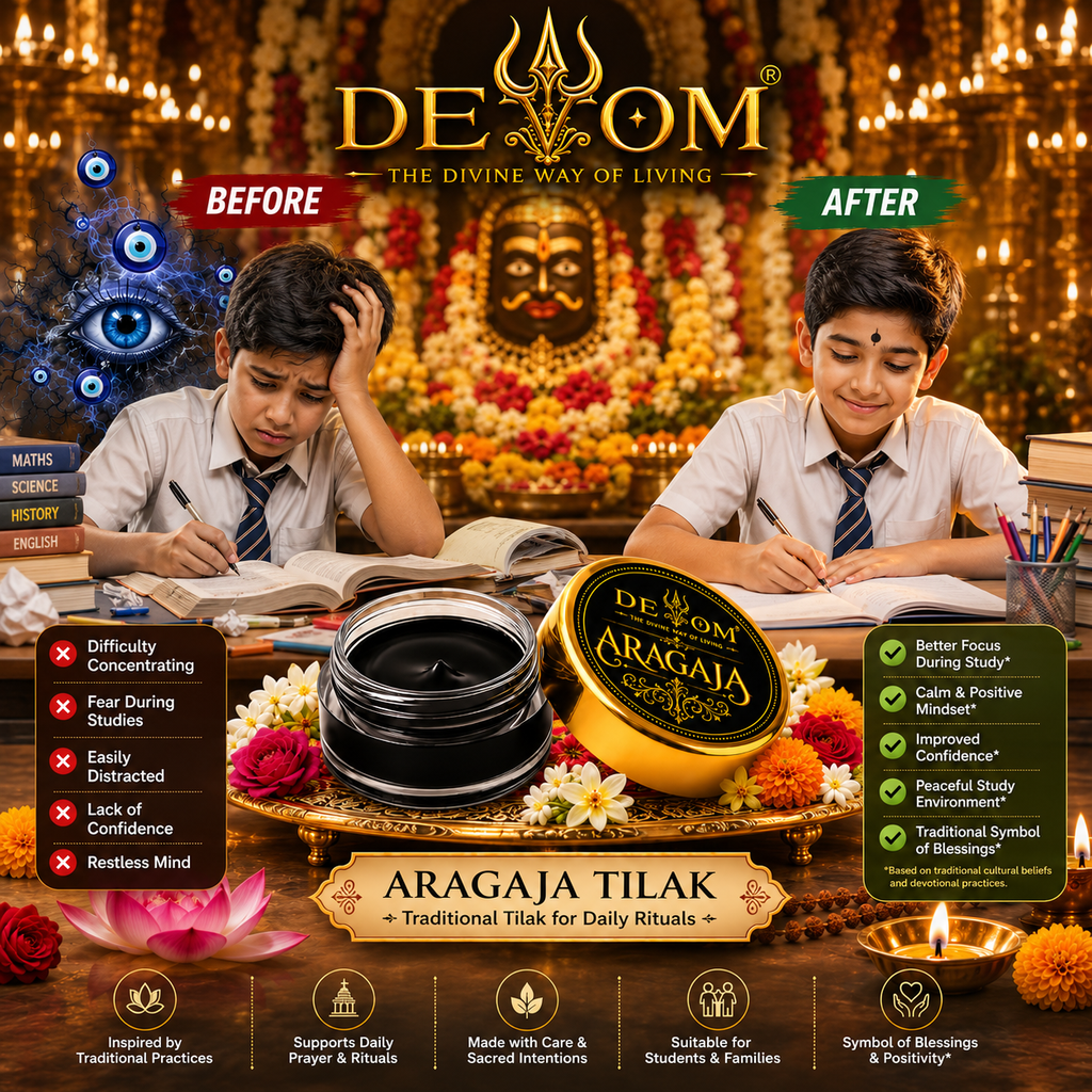 Aragaja Tilak | Traditional Divine Temple Fragrance | Natural Pooja Paste for Daily Worship, Archana, Abhishekam & Idol Alankaram