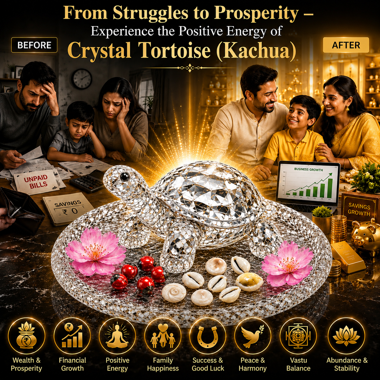Tortoise (Kachua) Idol – A Powerful Symbol of Wealth and Success