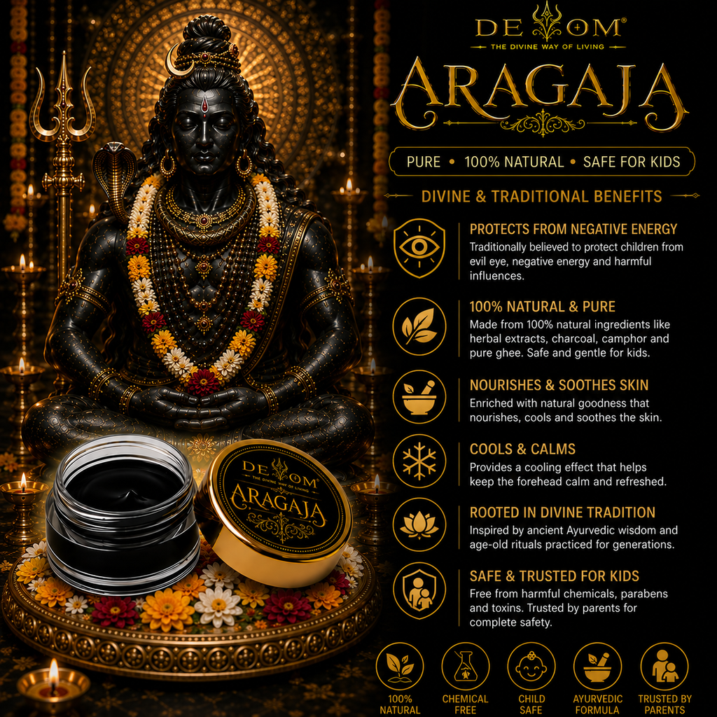 Aragaja Tilak | Traditional Divine Temple Fragrance | Natural Pooja Paste for Daily Worship, Archana, Abhishekam & Idol Alankaram (Copy)